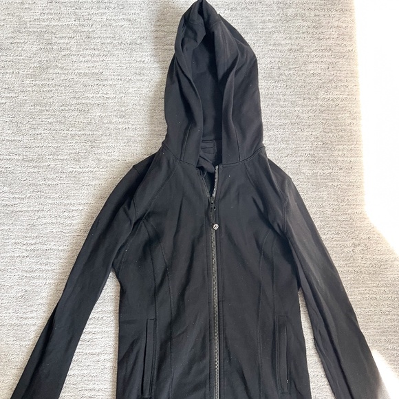Lululemon Athletica Daily Practice Dress Top Jacket Womens 4 Black Hoodie - Picture 1 of 2